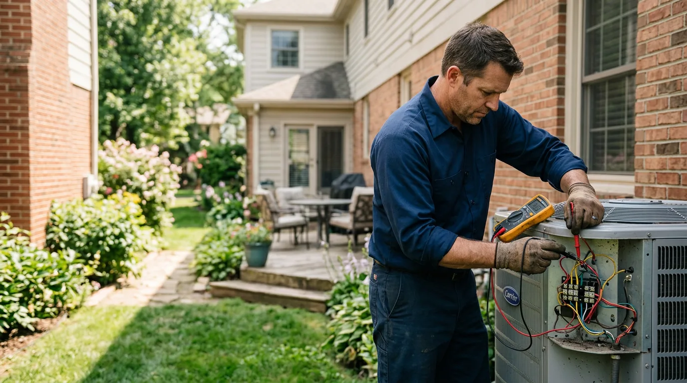 HVAC technician working near Telford, TN